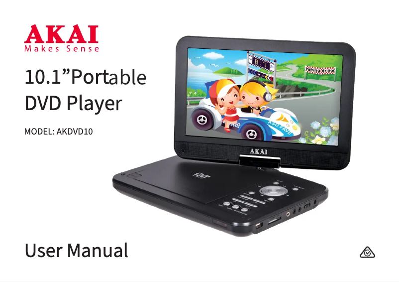First page image of the manual for AKDVD9DS
