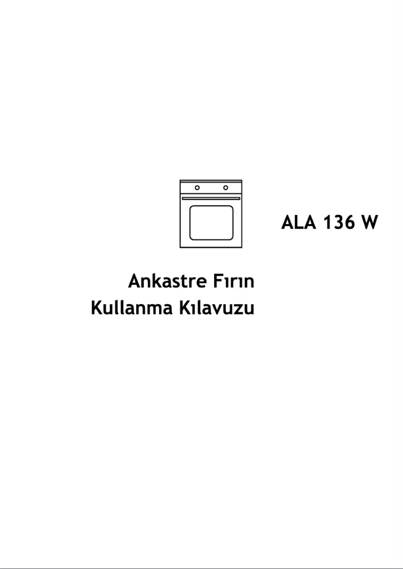 First page image of the manual for ALA 136 W