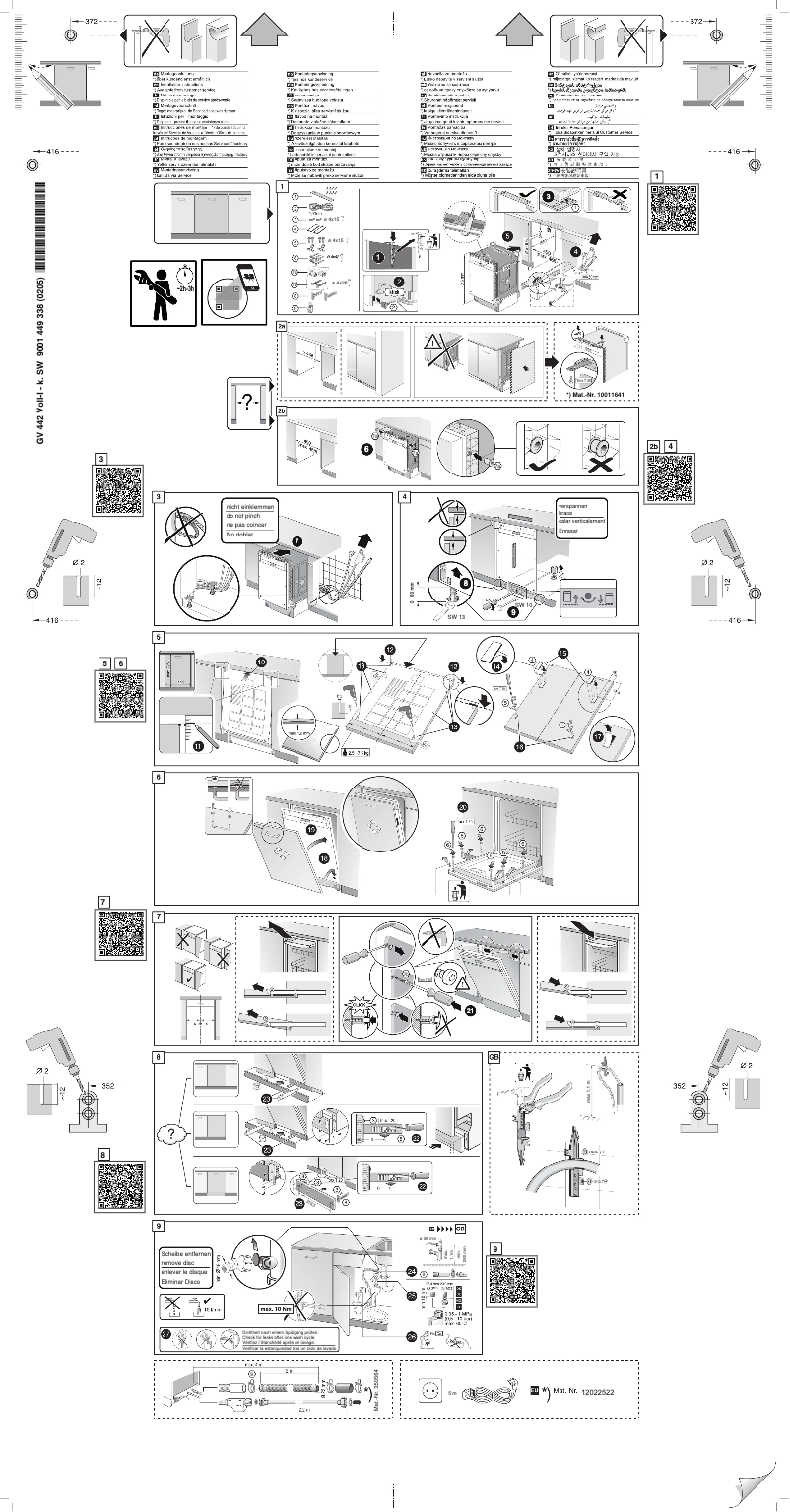 Page 1 of the manual Instructions / Assembly Junker JK55X00HKE