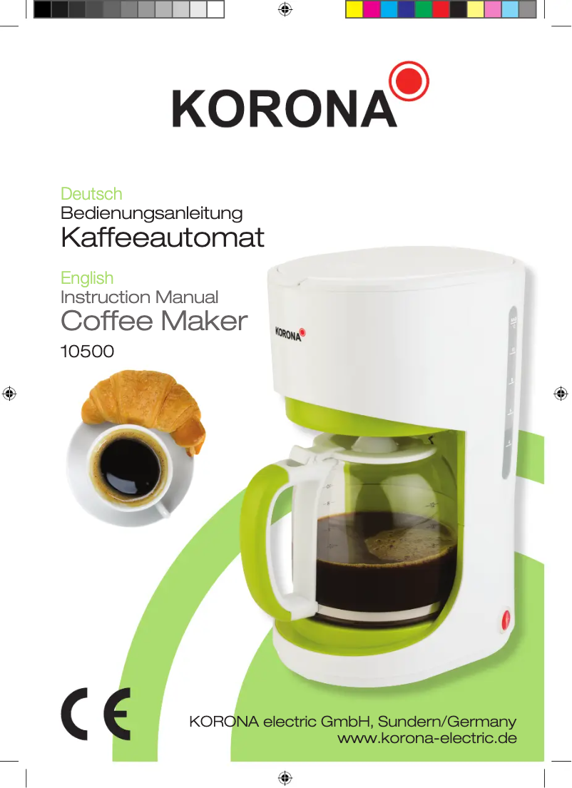 Page 1 of the manual User Manual Korona 10500