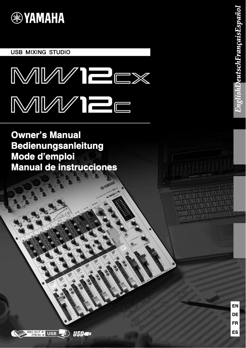 Page 1 of the manual User Manual Yamaha MW12C