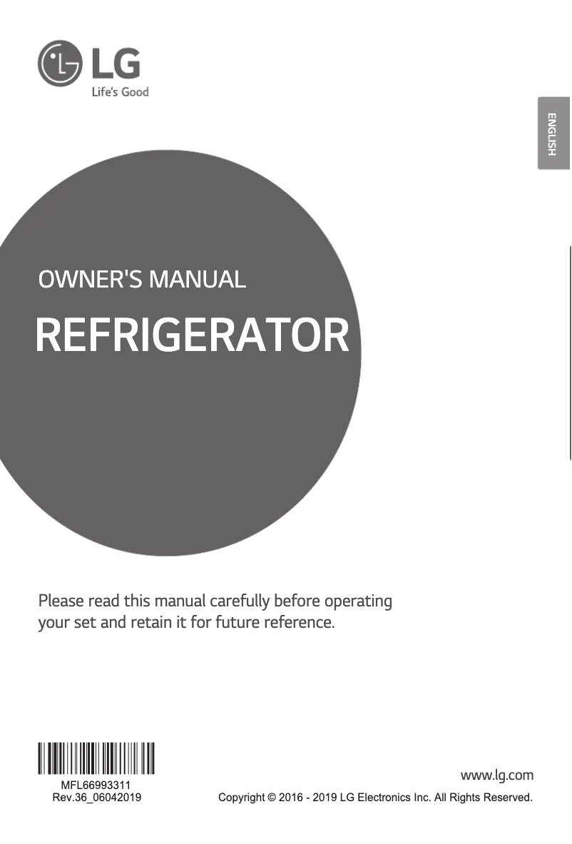First page image of the manual for GL-B201SLLB