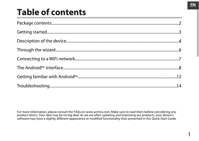 First page image of the manual for Cobalt 97