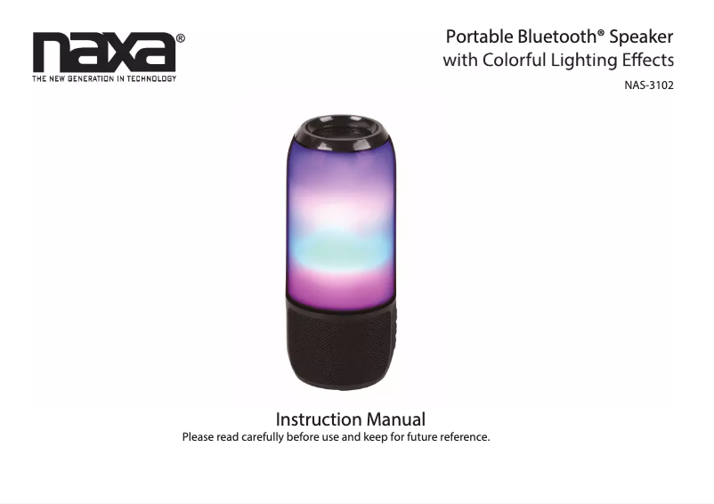 Image de la première page du manuel de l'appareil NAS-3102