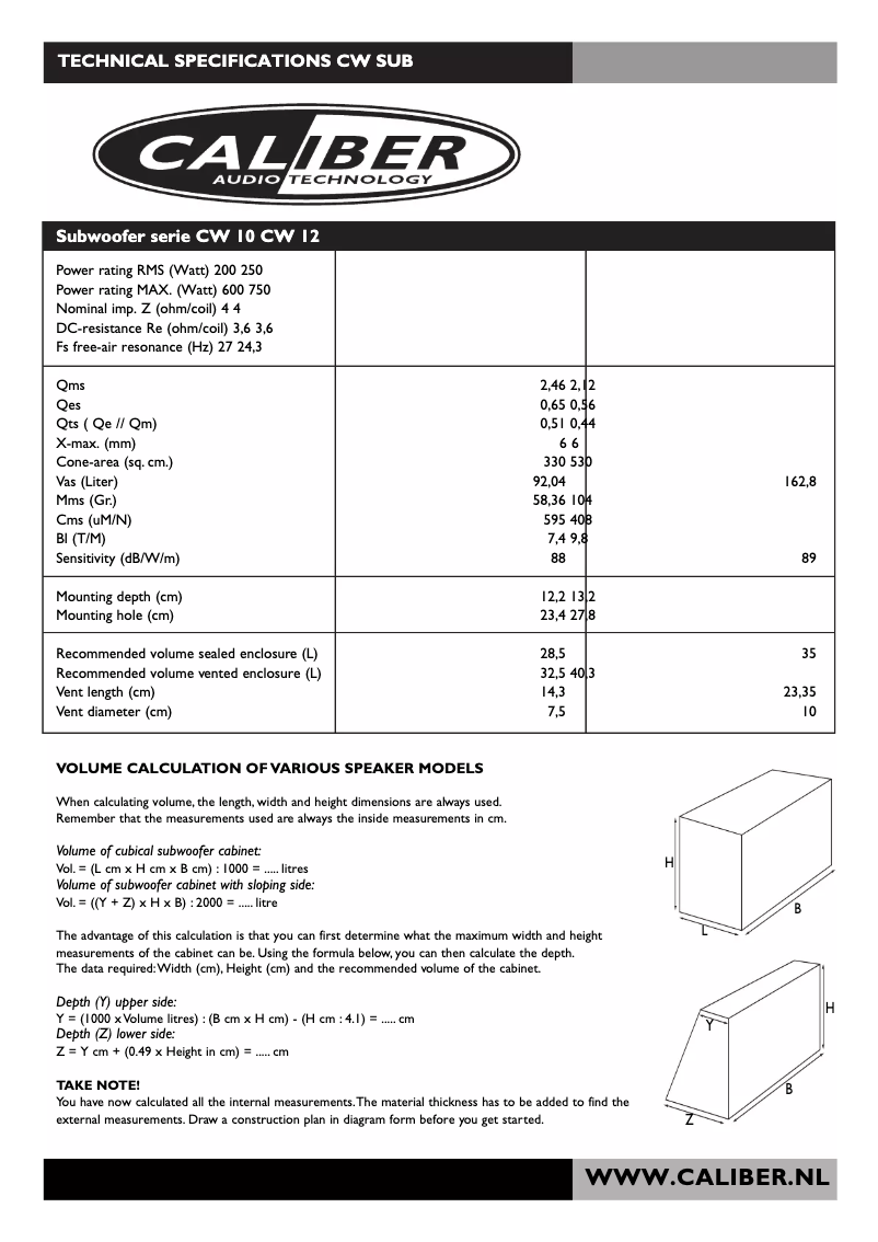 First page image of the manual for CW 10
