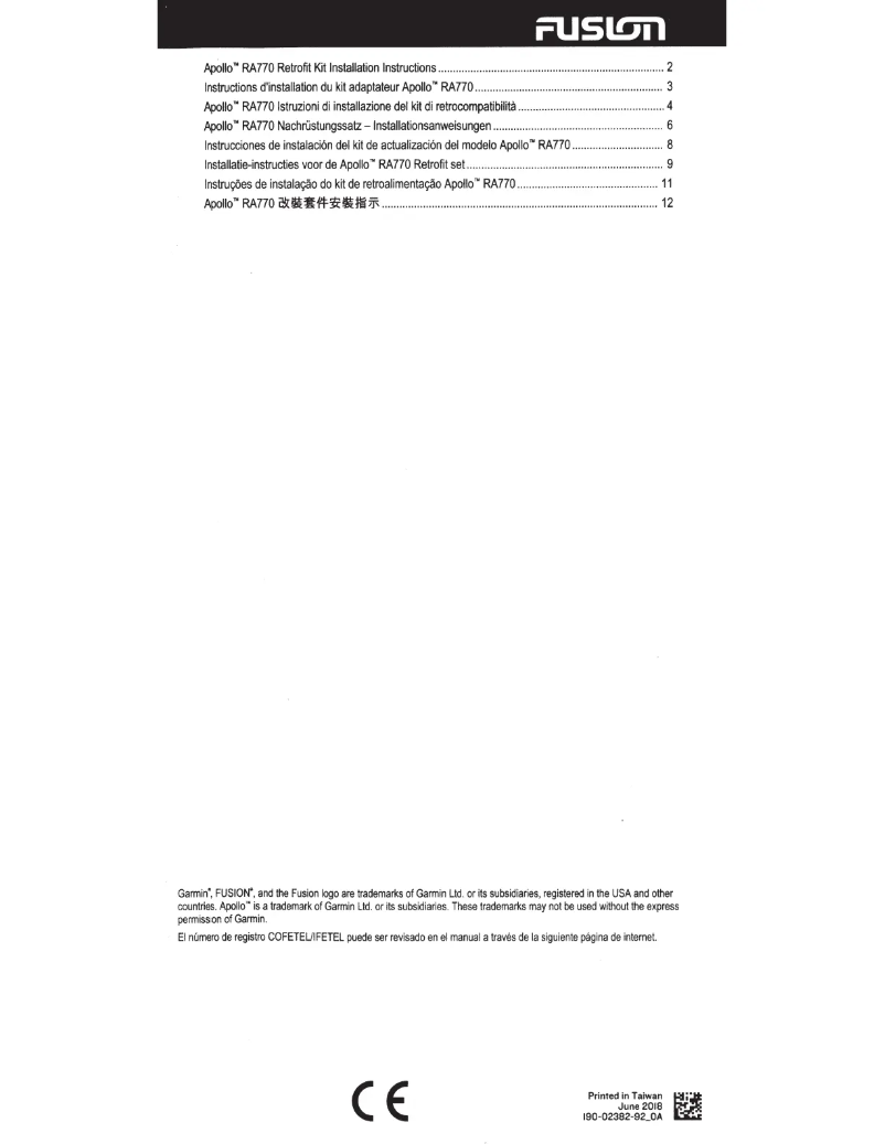 Page 1 of the manual User Manual Fusion Apollo MS-RA770