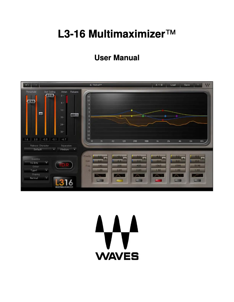 First page image of the manual for L3-16 Multimaximizer