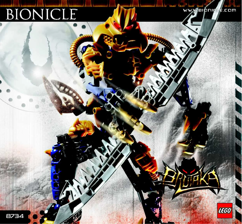 Page 1 of the manual User Manual Lego Bionicle 8734