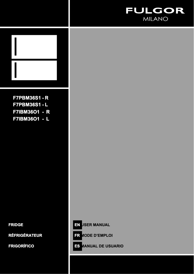 Image de la première page du manuel de l'appareil F7IBM36O1-R