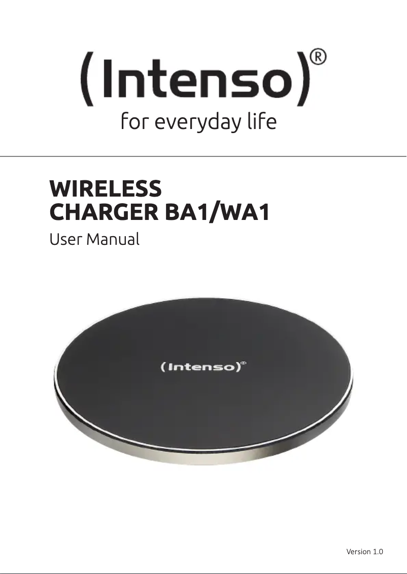 First page image of the manual for BA1