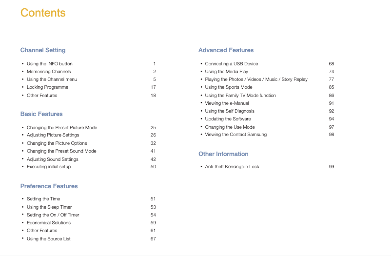 Page 1 of the manual User Manual Samsung UA28K4005AJ