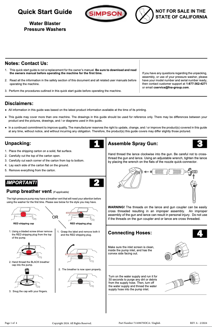 First page image of the manual for ALWB60825-S