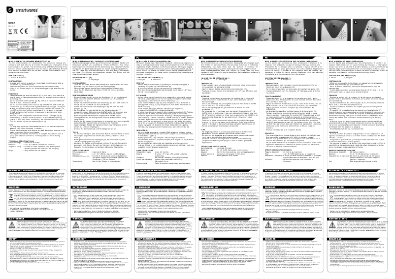 First page image of the manual for SC81