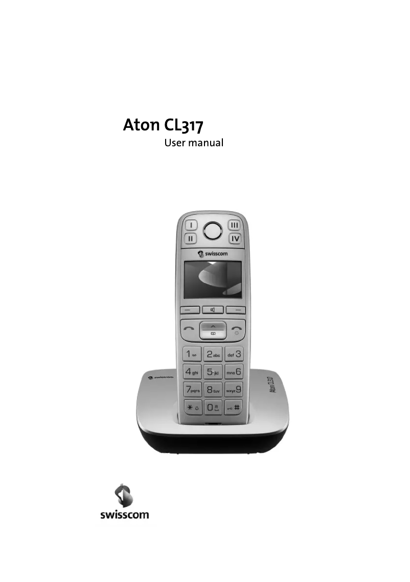 Page 1 of the manual User Manual Swisscom Aton CL317