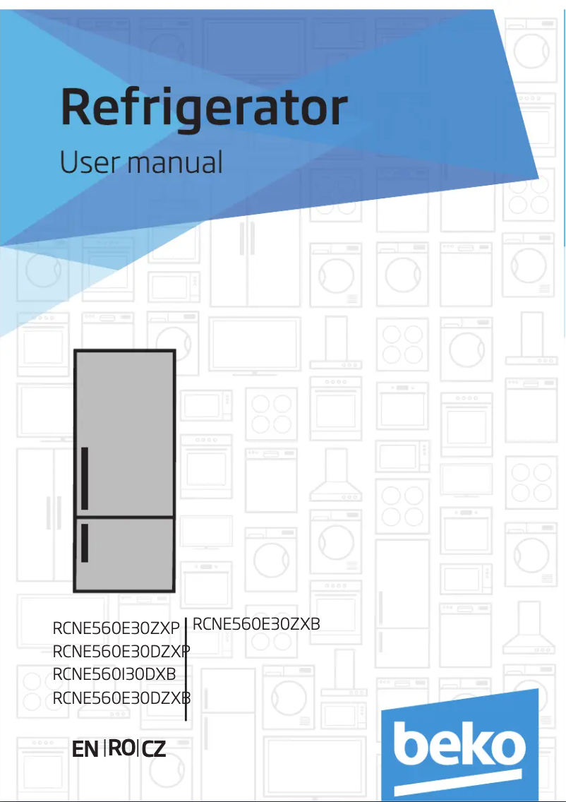 Page 1 of the manual User Manual Beko RCNE560E30ZXB