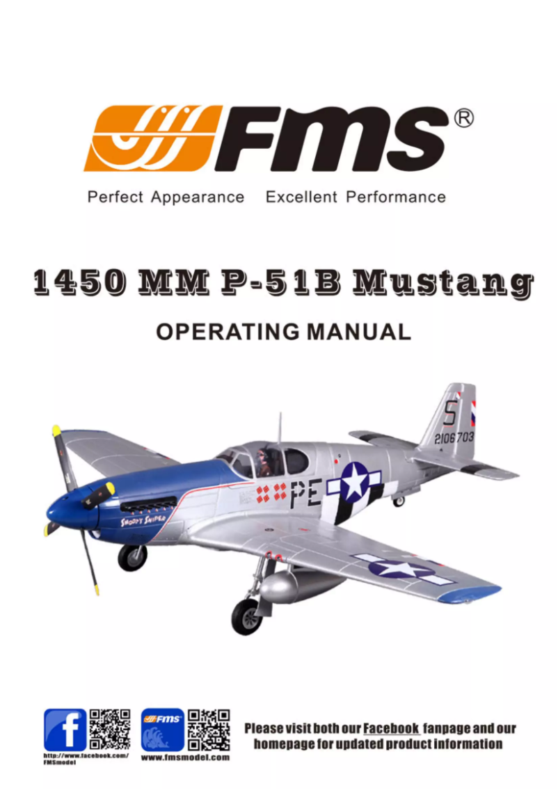 Image de la première page du manuel de l'appareil P-51B Mustang