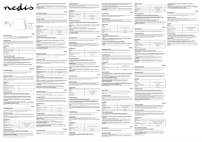 Page 1 of the manual User Manual Nedis WCHAU1000AWH