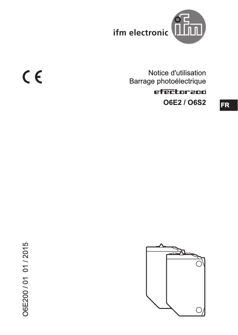Page 1 of the manual User Manual IFM O6E216