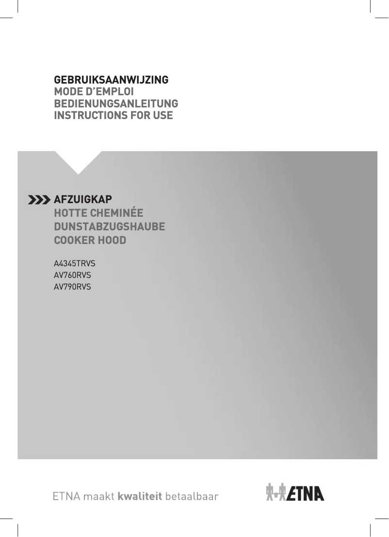 First page image of the manual for AW9075RVS