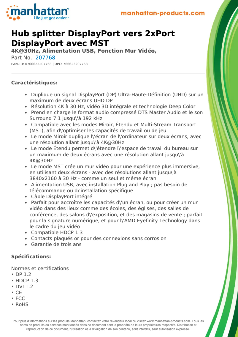 First page image of the manual for 207768