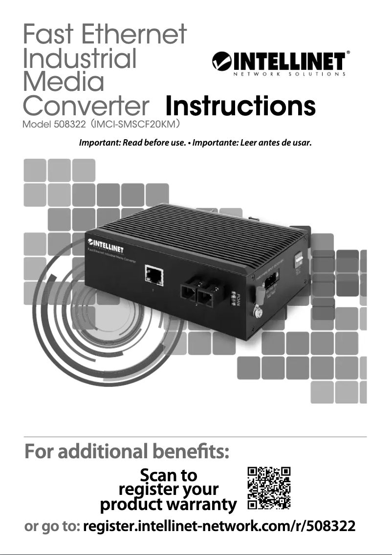 Page 1 of the manual User Manual Intellinet 508322