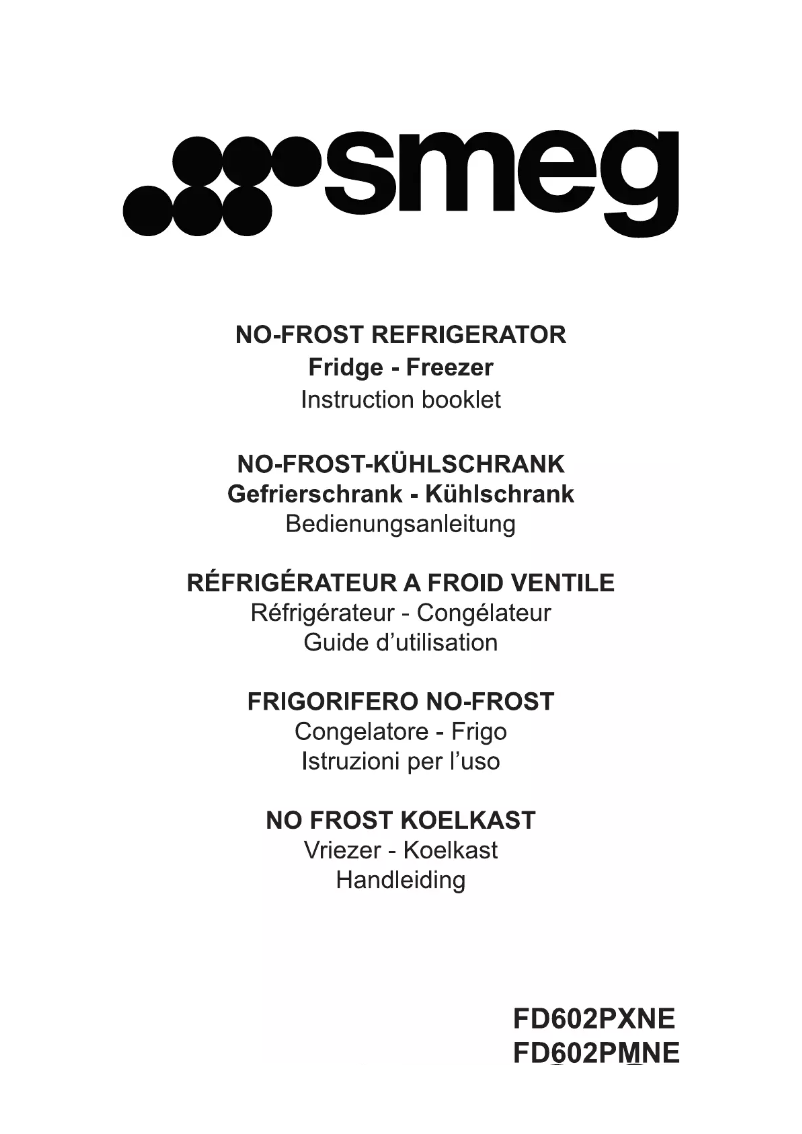 First page image of the manual for FD602PXNE