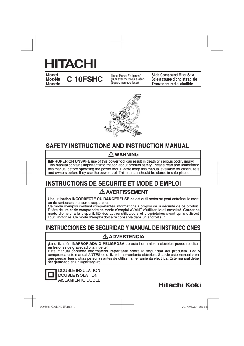 First page image of the manual for C10FSHC