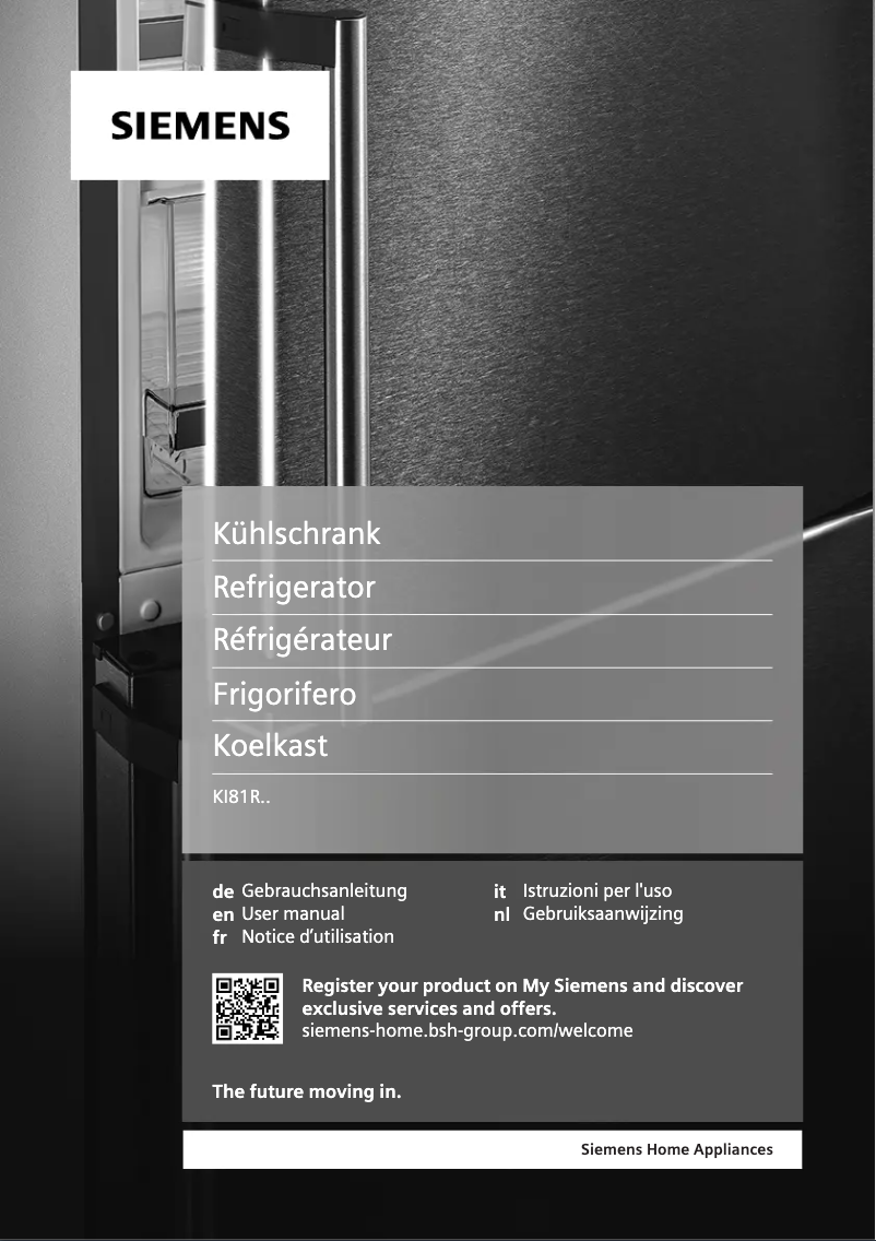 First page image of the manual for KI81RAFE1