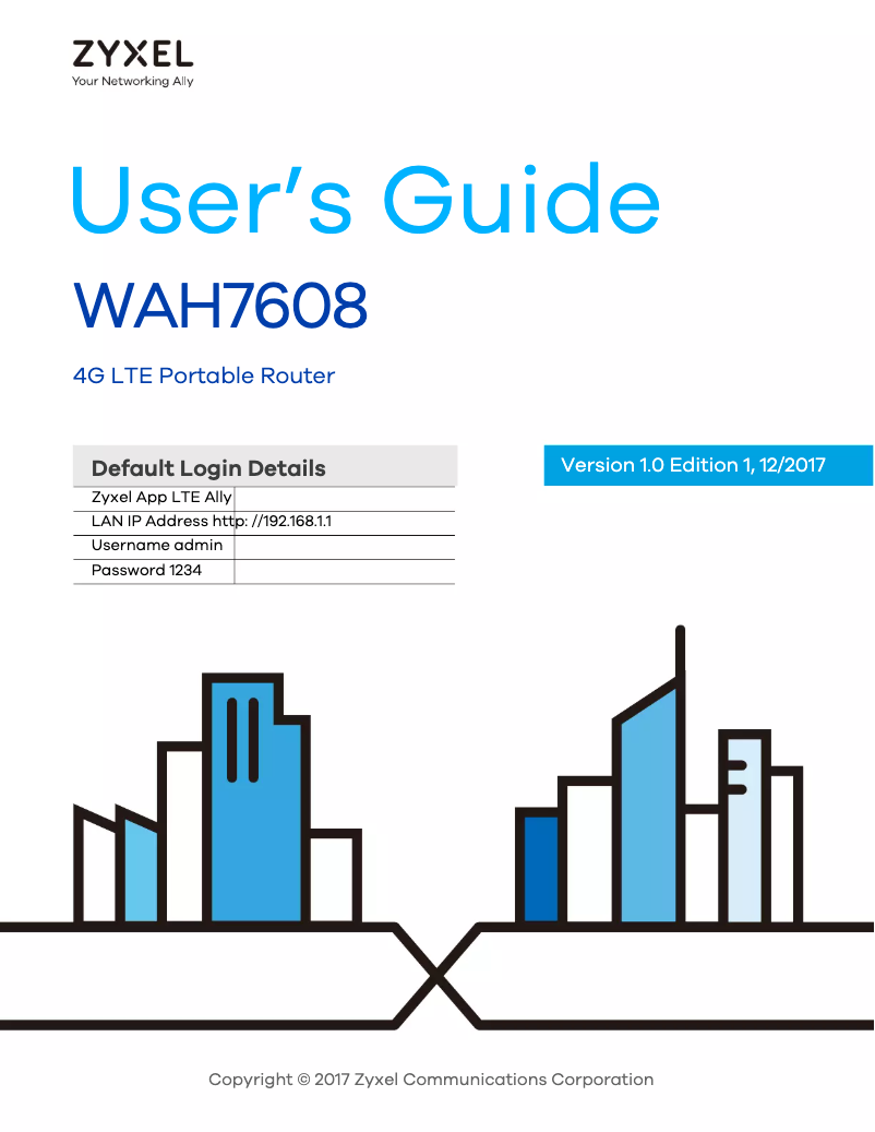 First page image of the manual for WAH7608