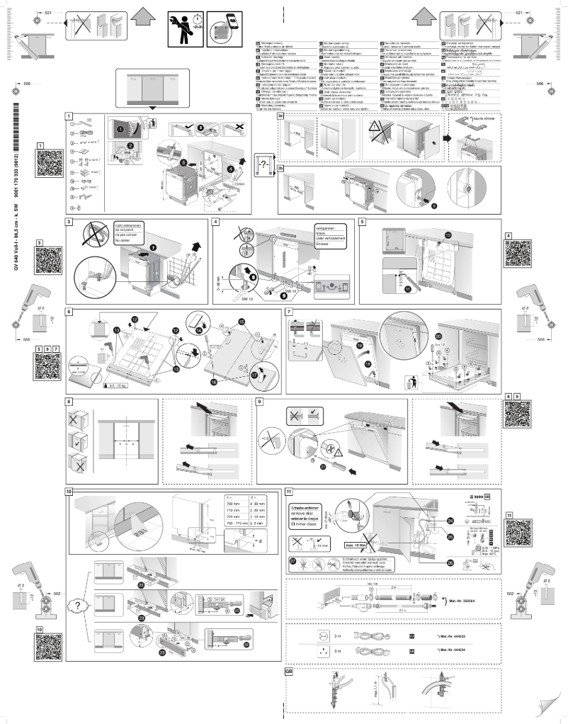 Page 1 of the manual Installation Guide Bosch SBA46IX00E