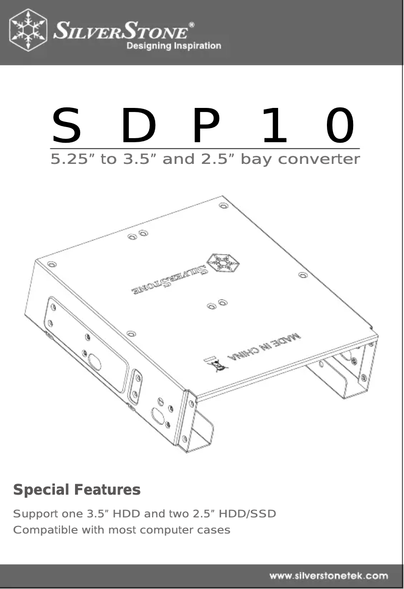 First page image of the manual for SDP10