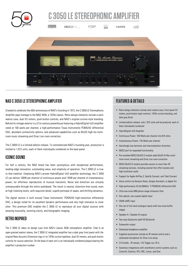 First page image of the manual for C 3050 LE