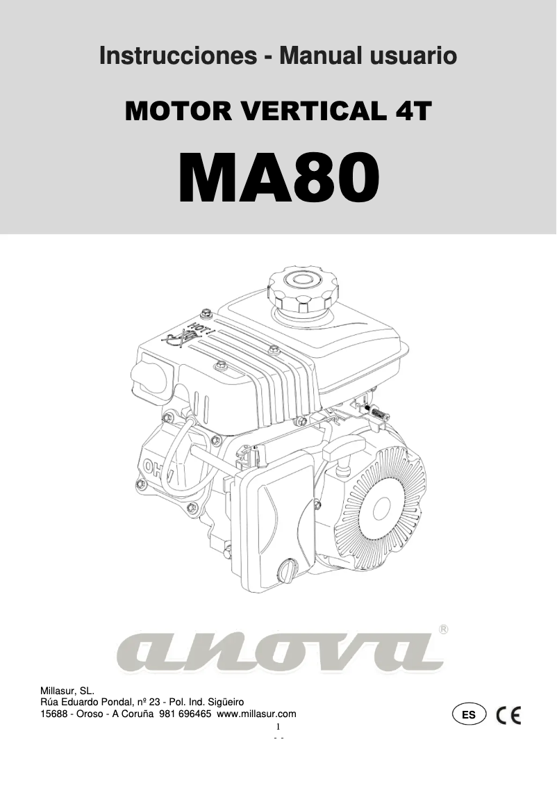 First page image of the manual for P100-1