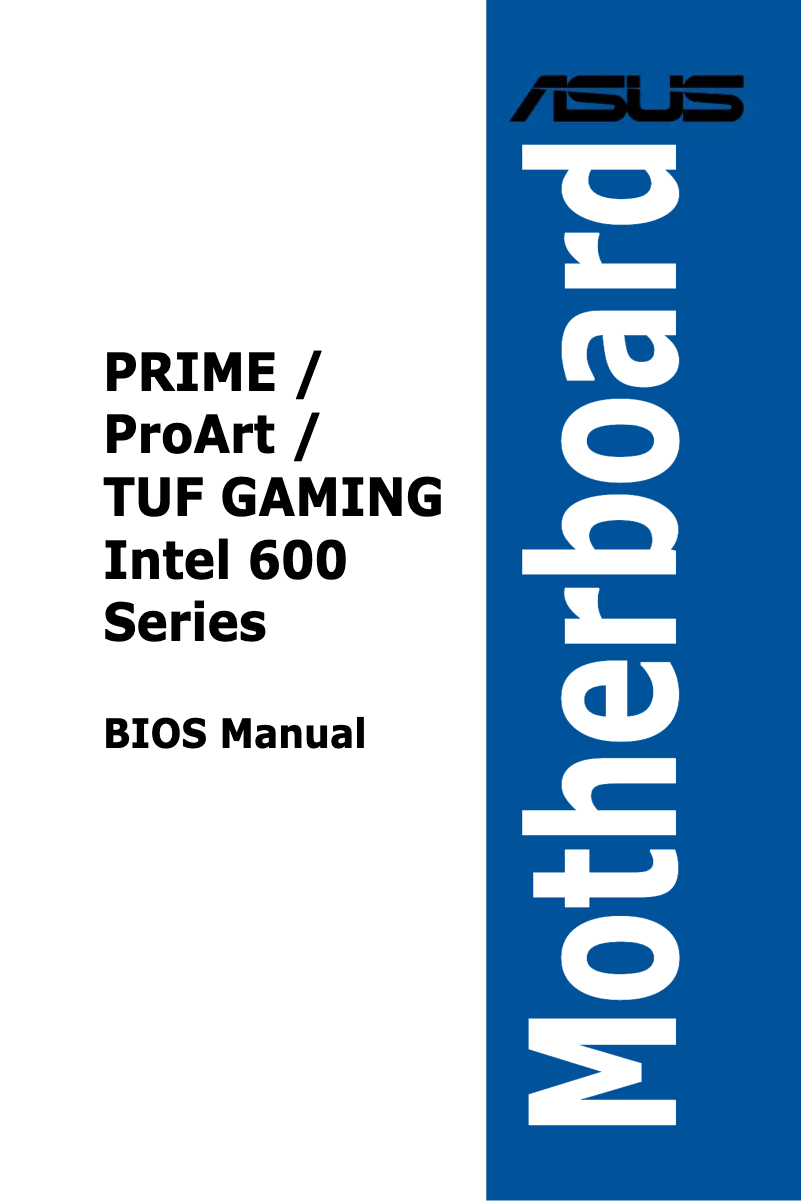 First page image of the manual for TUF Gaming Z690-Plus