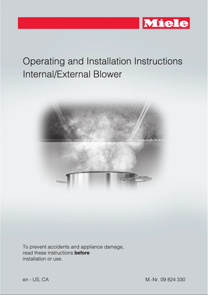 First page image of the manual for DREB XL