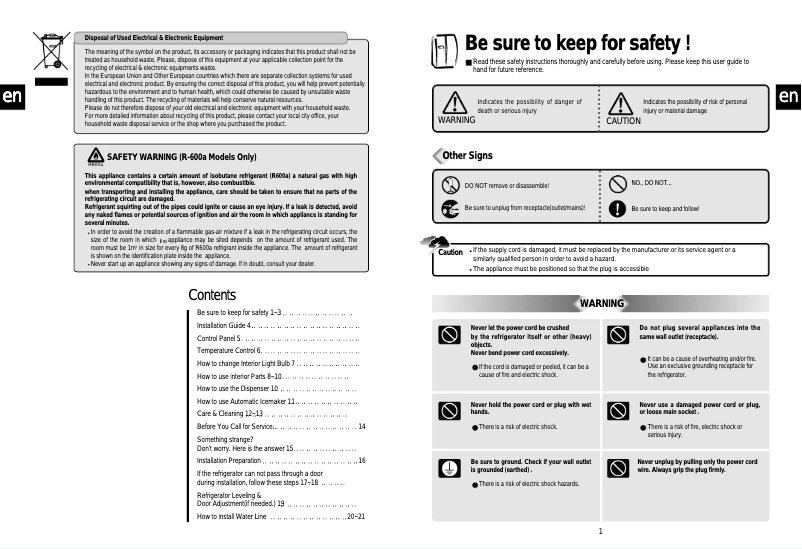 First page image of the manual for BIG-K1