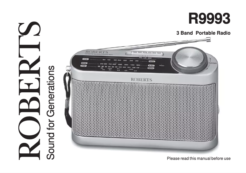 First page image of the manual for Classic 993