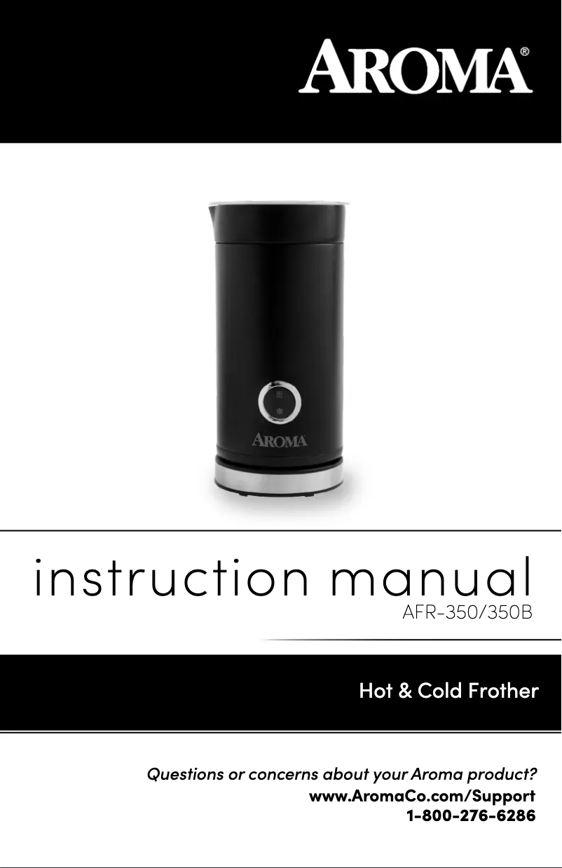 Page 1 of the manual User Manual Aroma AFR-350