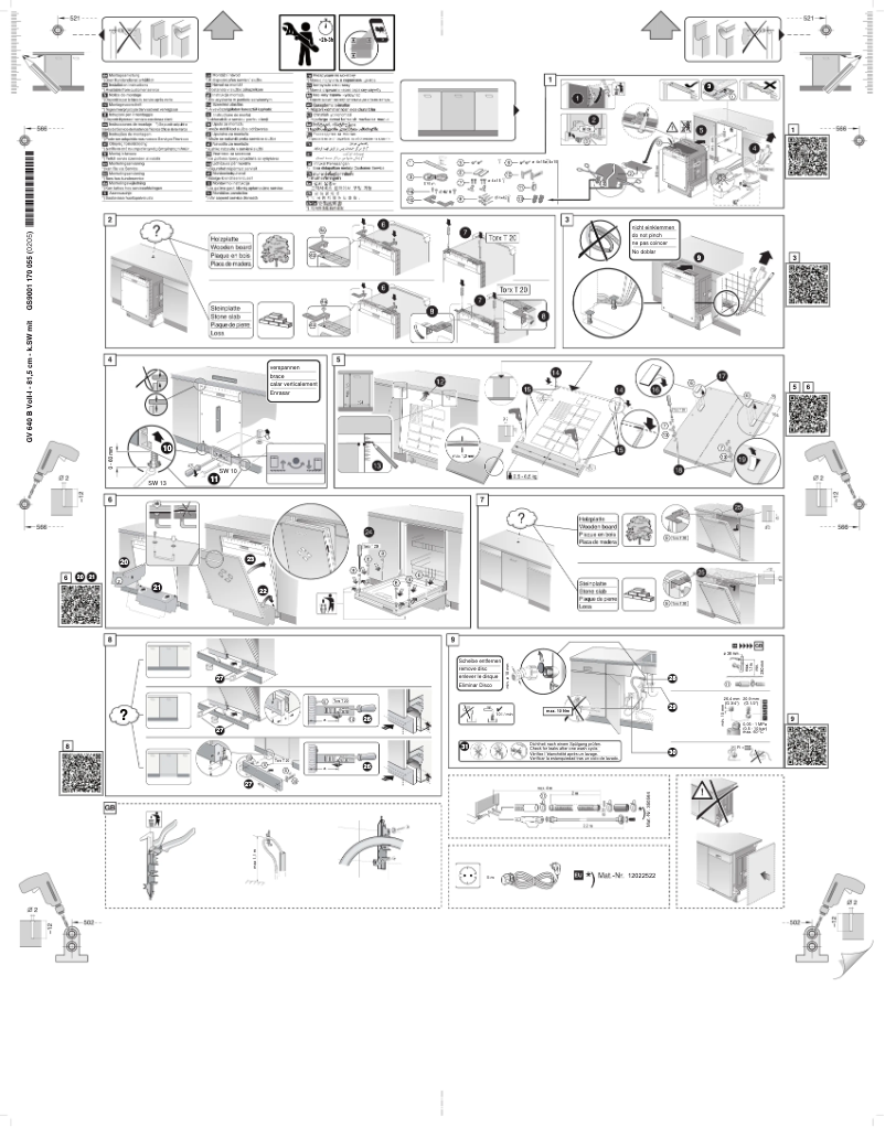 Page 1 of the manual Instructions / Assembly Siemens SE63HX36TE