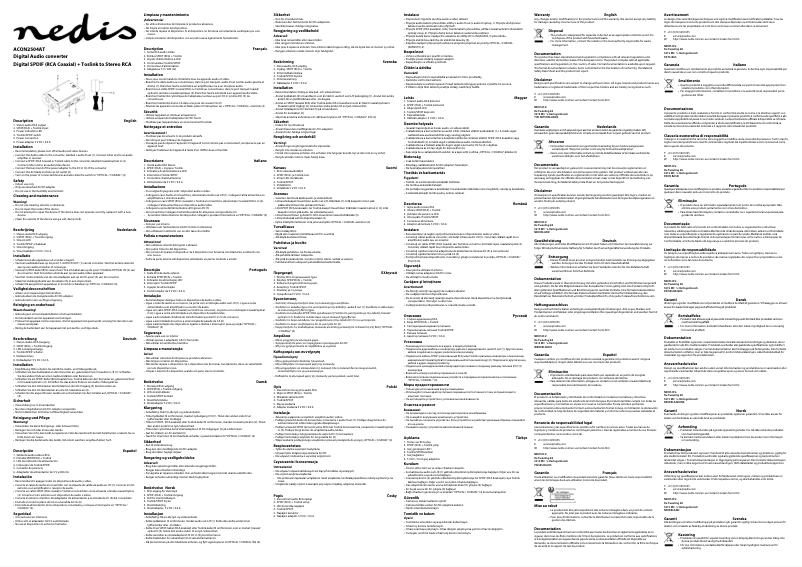 Page 1 of the manual User Manual Nedis ACON2504AT