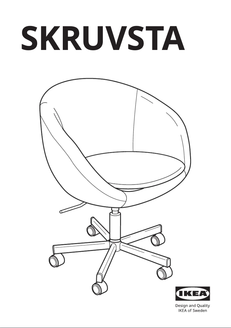 Page 1 of the manual User Manual Ikea SKRUVSTA 405.223.90