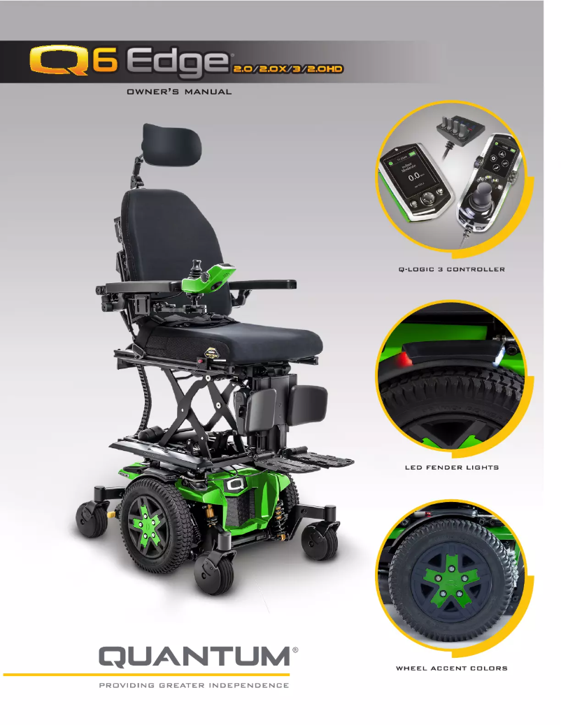 Page 1 of the manual User Manual Quantum Edge 3