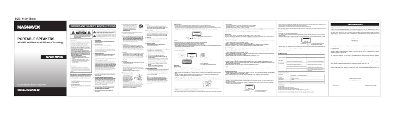 Page 1 of the manual User Manual Magnavox MMA3630