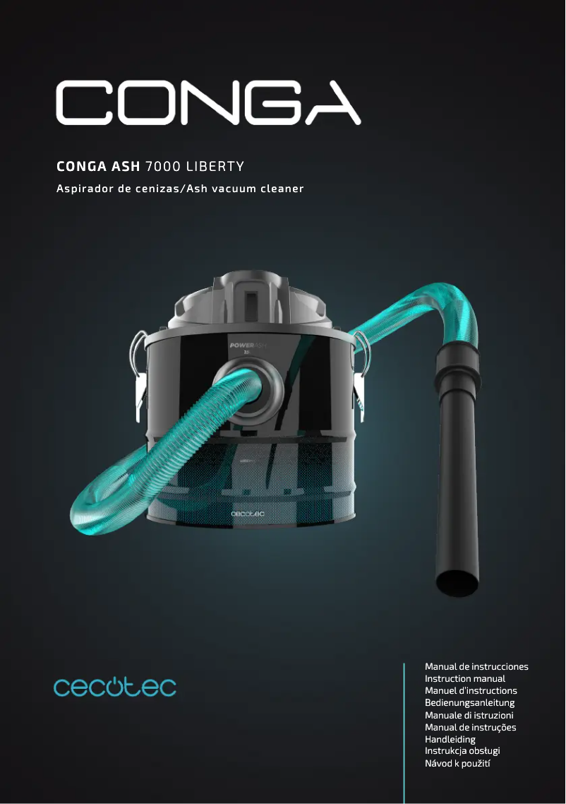 Page 1 of the manual User Manual Cecotec Conga Ash 7000 Liberty