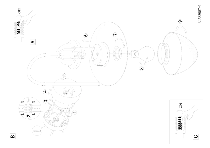 Page 1 of the manual User Manual Eglo Sidney