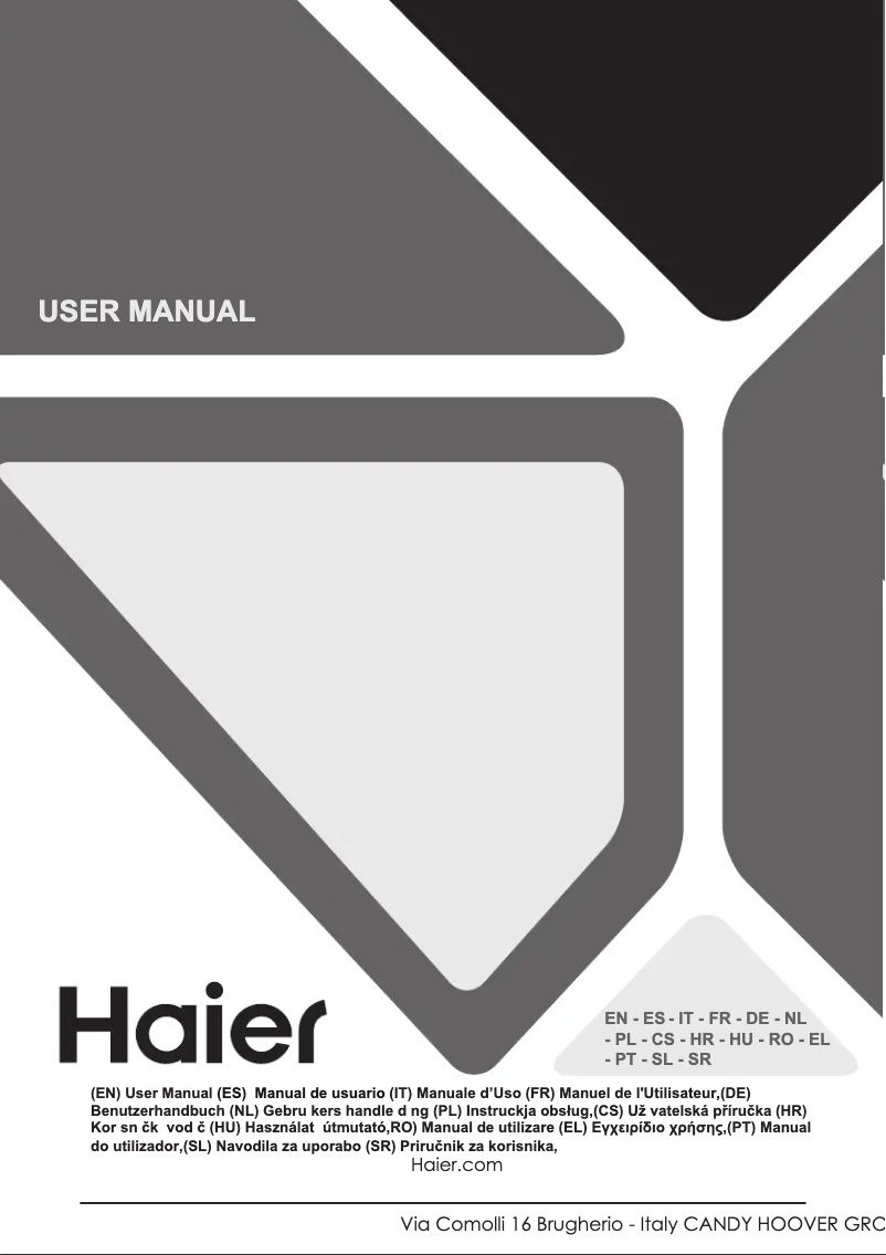 First page image of the manual for HAIFB54CIRS