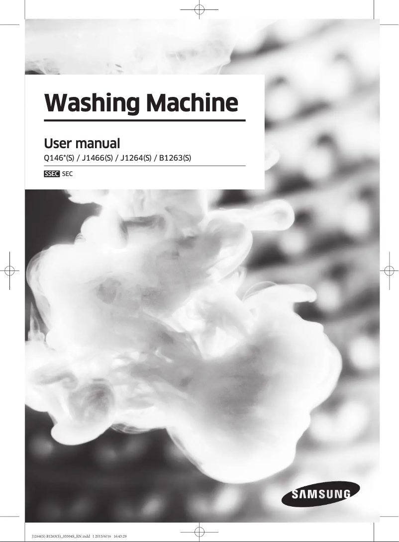 First page image of the manual for B1263SUU