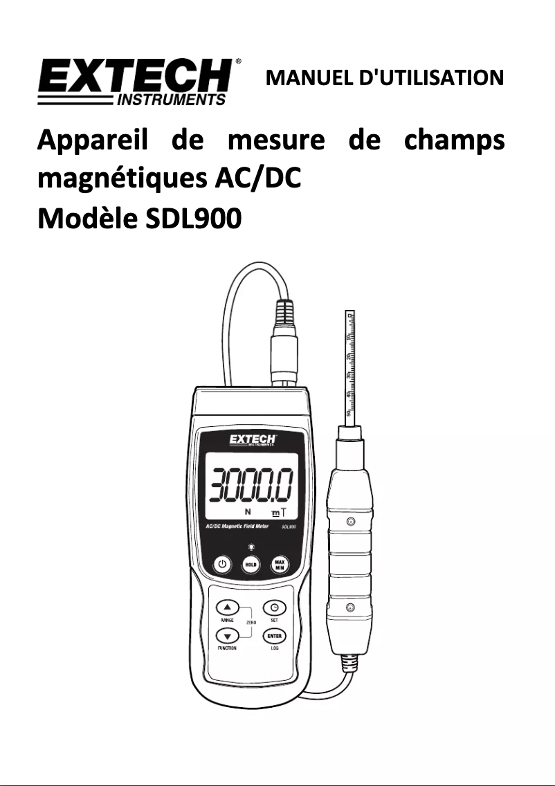 First page image of the manual for SDL900