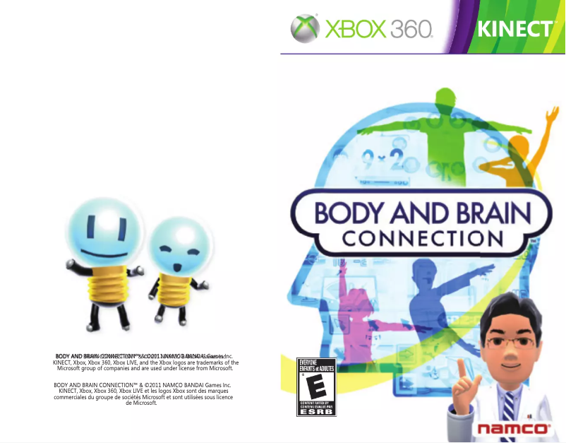 Page 1 of the manual User Manual Microsoft Body and Brain Connection (Xbox 360)