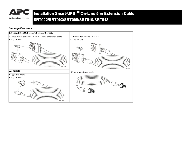 Image de la première page du manuel de l'appareil SRT003
